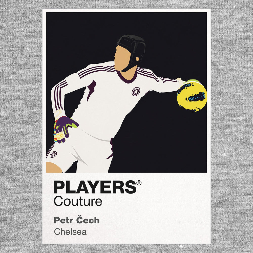 Petr Čech Chelsea grey Icon Frame artwork detail