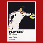 Petr Čech Chelsea red Icon Frame artwork detail
