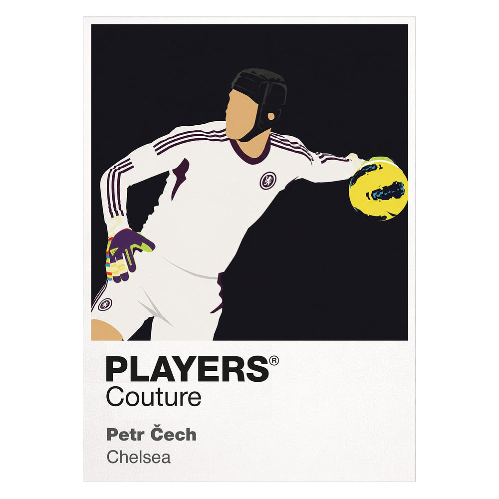 Petr Čech Chelsea white Icon Frame artwork detail