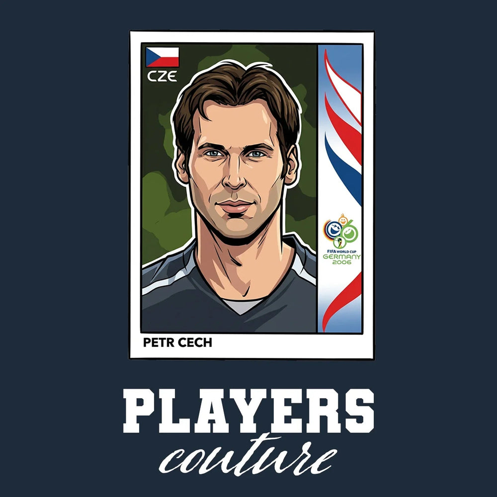 Petr Cech World Cup Sticker Kids Hoodie – petr cech navy Players Couture design