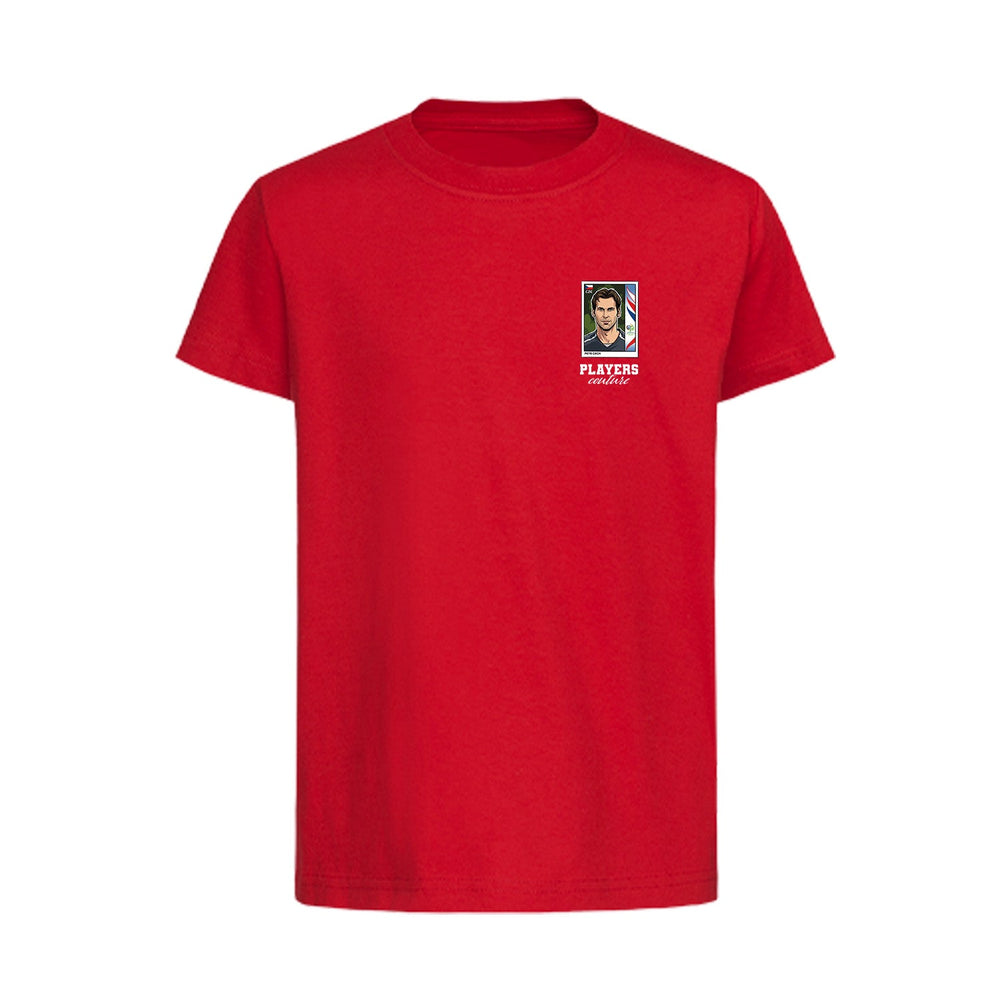 Petr Cech World Cup Sticker Kids T-Shirt – petr cech sticker kids red tshirt Players Couture design