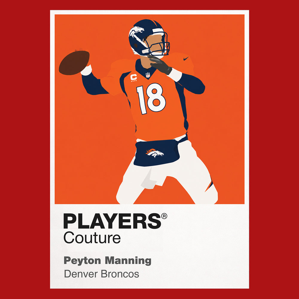 Peyton Manning Broncos American Football Icon Frame Men's T-Shirt