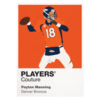 Peyton Manning Broncos American Football Icon Frame Men's T-Shirt