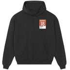 Peyton Manning 18 hoodie – black men's hoodie featuring the Peyton Manning 18 Players Couture logo