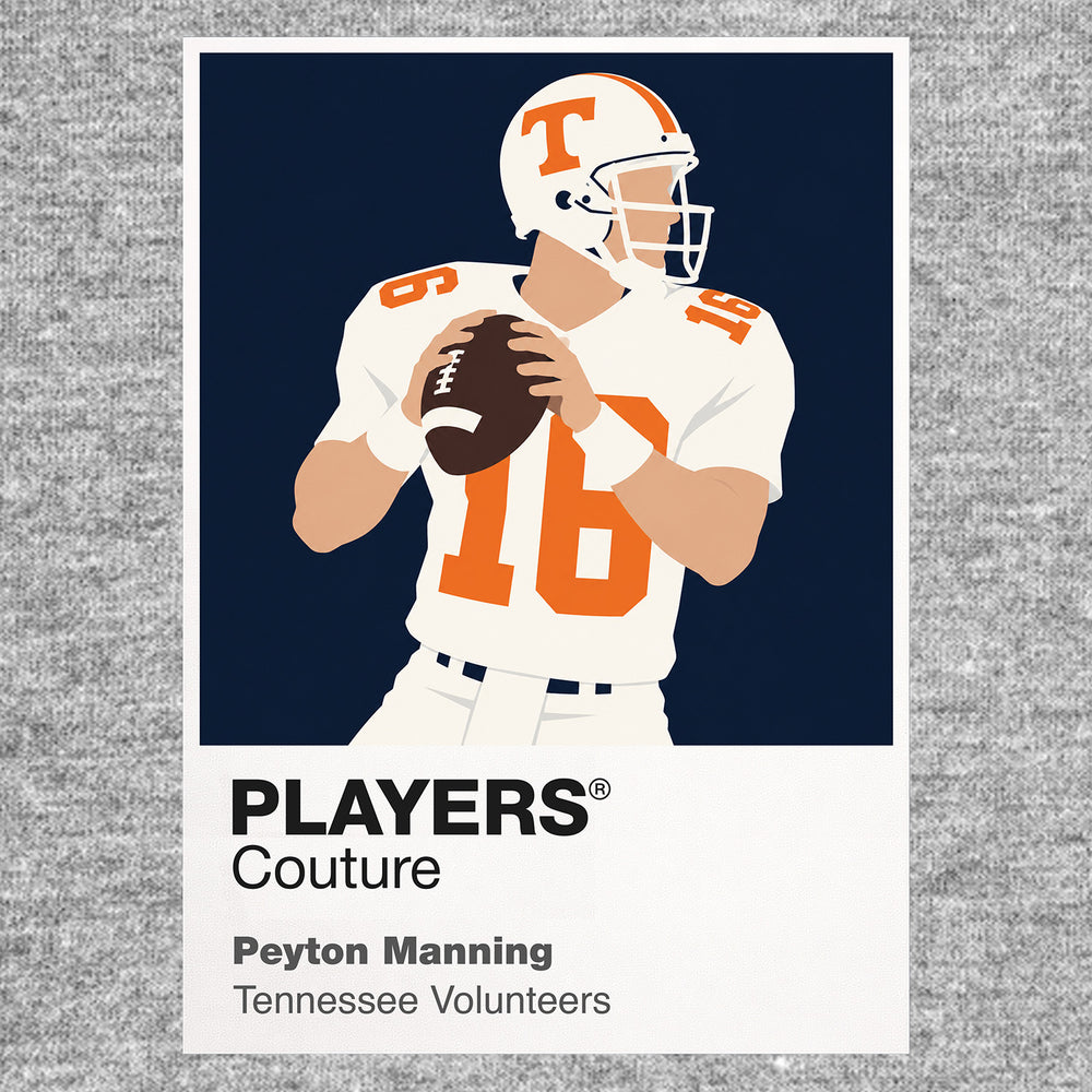 Peyton Manning Tennessee Volunteers American Football Icon Frame Men's T-Shirt