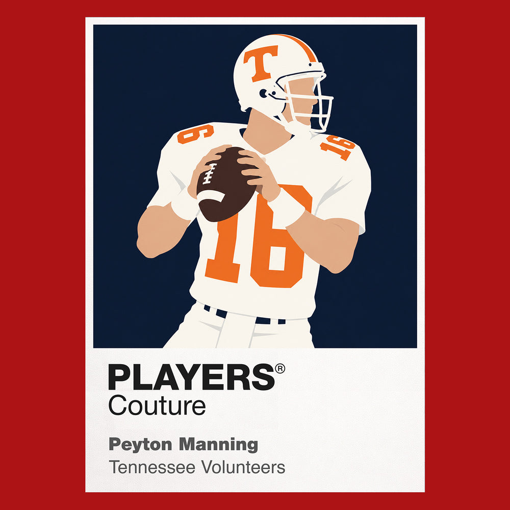 Peyton Manning Tennessee Volunteers American Football Icon Frame Men's T-Shirt