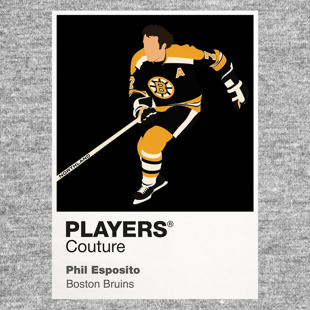 Phil Esposito Bruins Ice Hockey Icon Frame Men's Hoodie – image 6