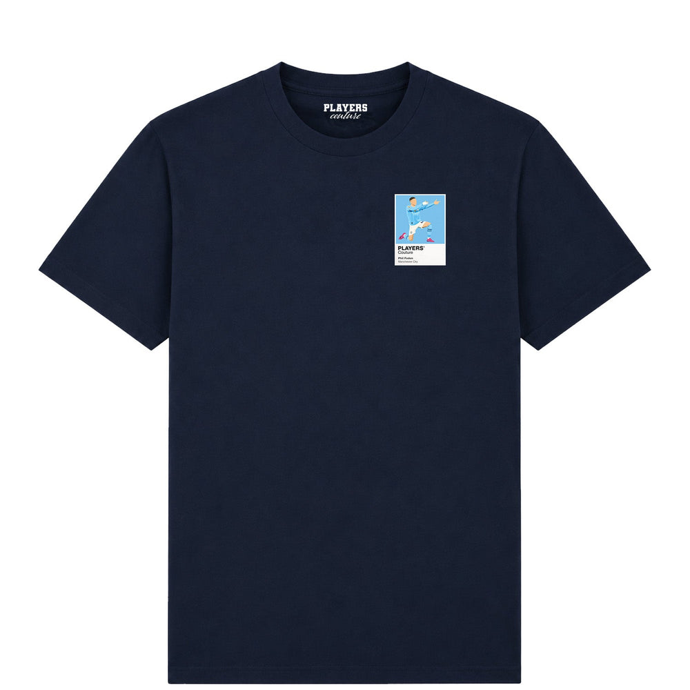 Phil Foden Manchester City Icon Frame Men's T-Shirt – navy