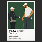 Phil Kenyon Golf Icon Frame Men's Polo Shirt in Black - Players Couture Fan Fashion