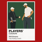 Phil Kenyon Golf Icon Frame Men's Polo Shirt in Red - Players Couture Fan Fashion