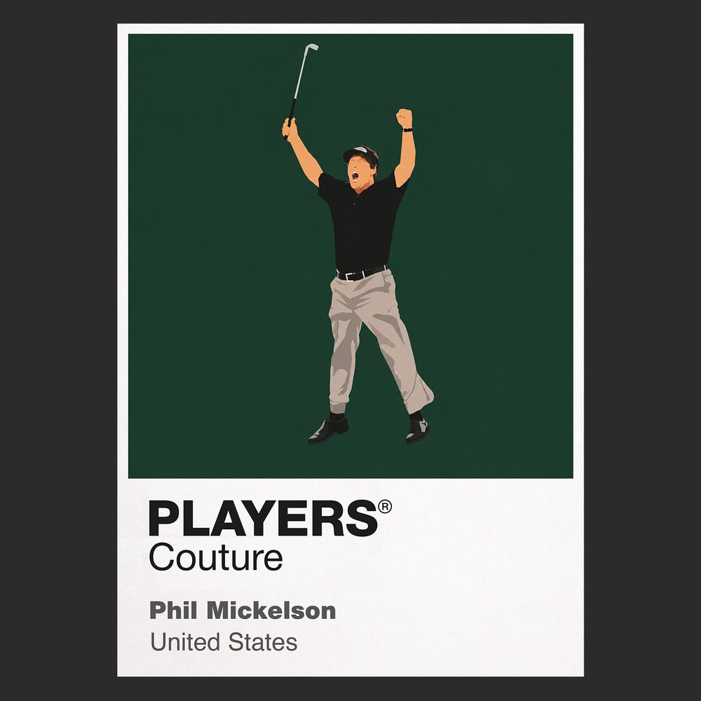 Phil Mickelson Golf Icon Frame Men's Polo Shirt