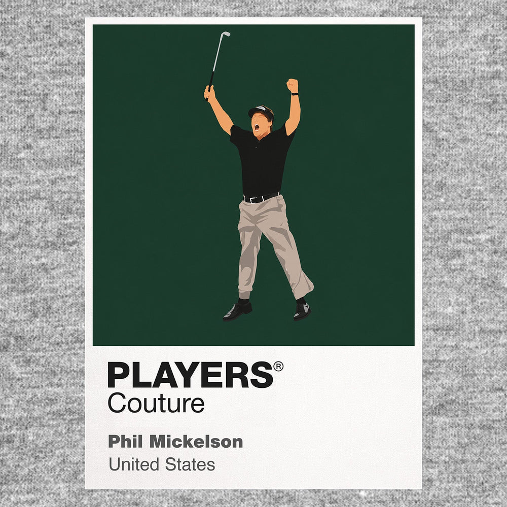 Phil Mickelson Golf Icon Frame Men's Polo Shirt