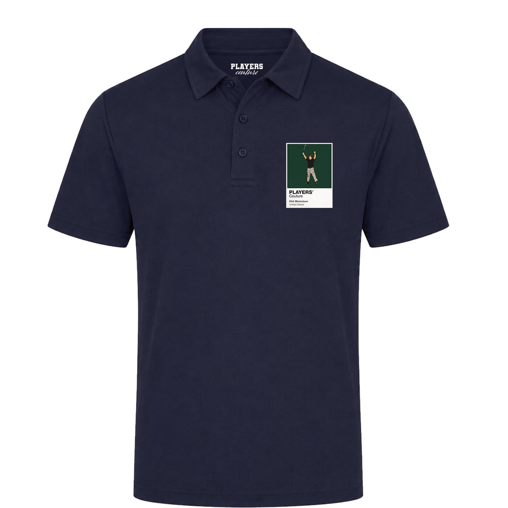 Phil Mickelson Golf Icon Frame Men's Polo Shirt - Navy