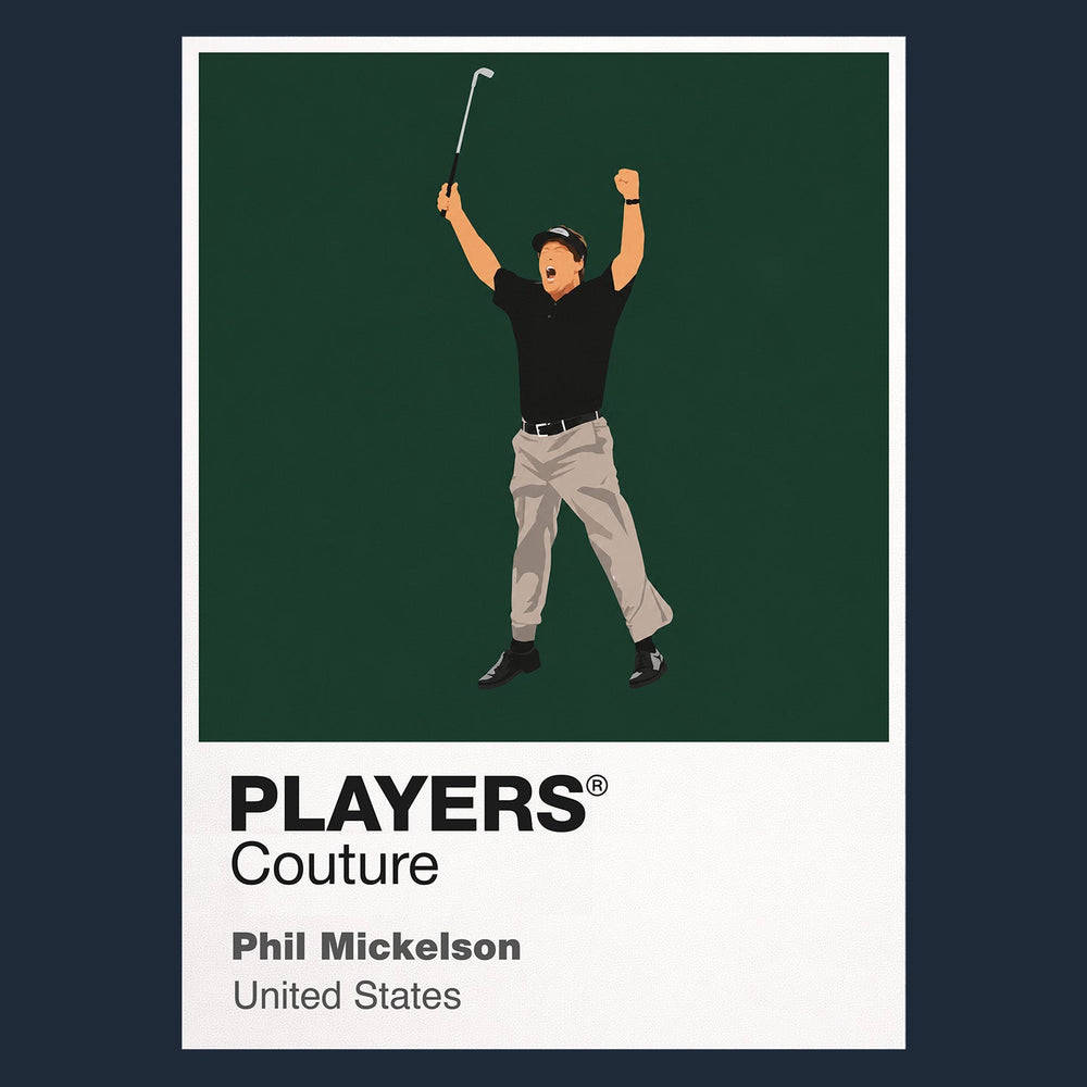 Phil Mickelson Golf Icon Frame Men's Polo Shirt