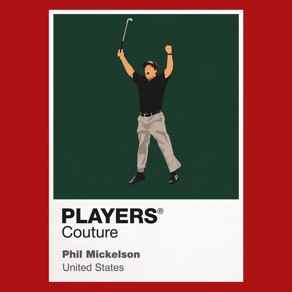 Phil Mickelson Golf Icon Frame Men's Polo Shirt