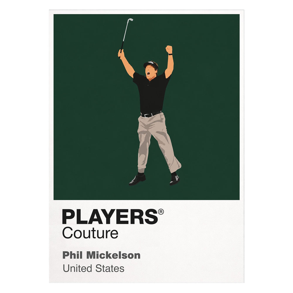 Phil Mickelson Golf Icon Frame Men's Polo Shirt