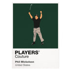 Phil Mickelson Golf Icon Frame Men's Polo Shirt