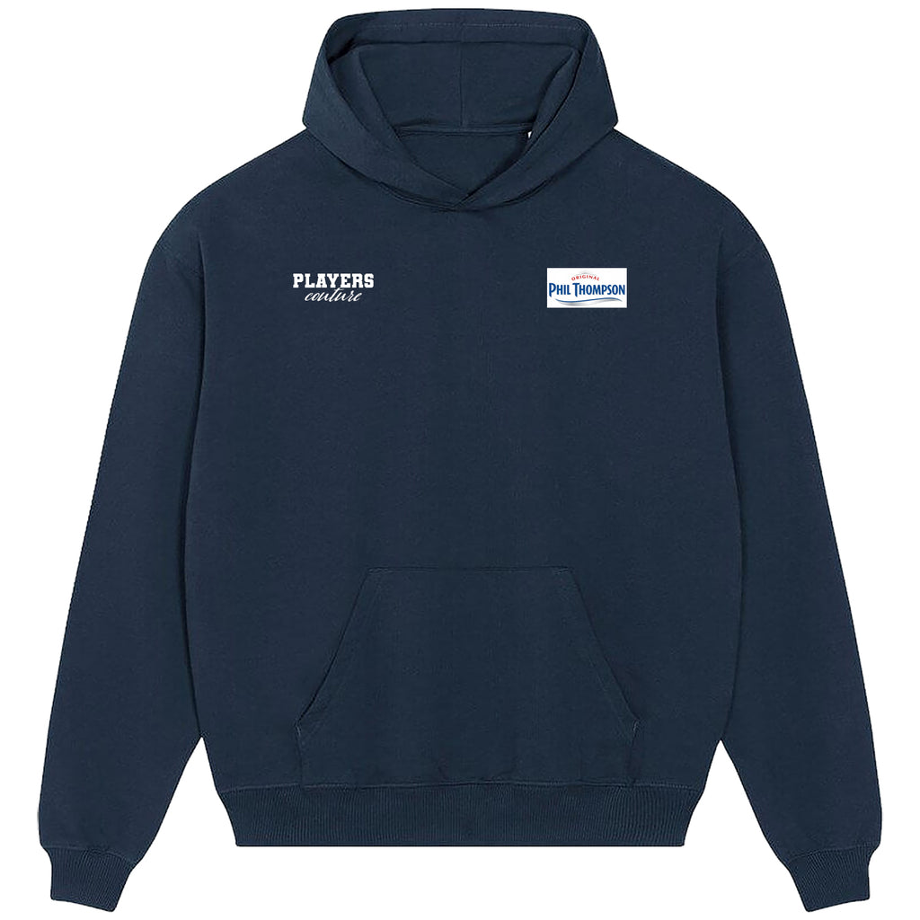 Phil Thompson Logo Players Couture Men's Casual Hoodie Navy