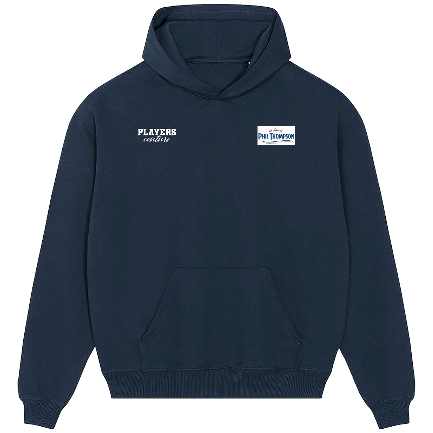 Phil Thompson Logo Players Couture Men's Casual Hoodie Navy