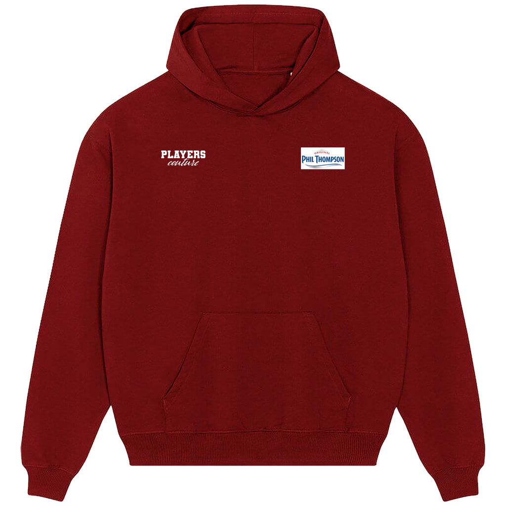 Phil Thompson Logo Players Couture Men's Casual Hoodie Red