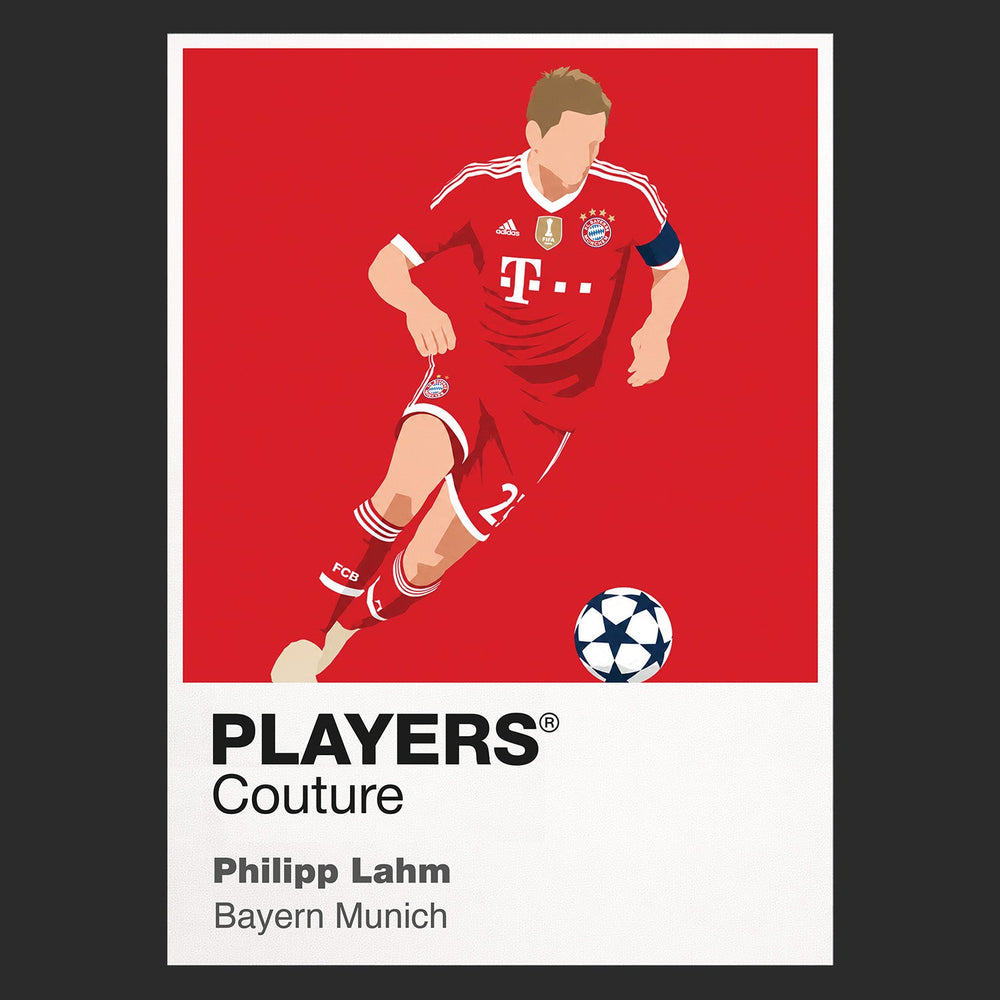 Philipp Lahm Bayern Munich black Icon Frame artwork detail