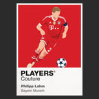 Philipp Lahm Bayern Munich black Icon Frame artwork detail