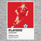 Philipp Lahm Bayern Munich grey Icon Frame artwork detail
