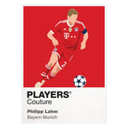 Philipp Lahm Bayern Munich white Icon Frame artwork detail