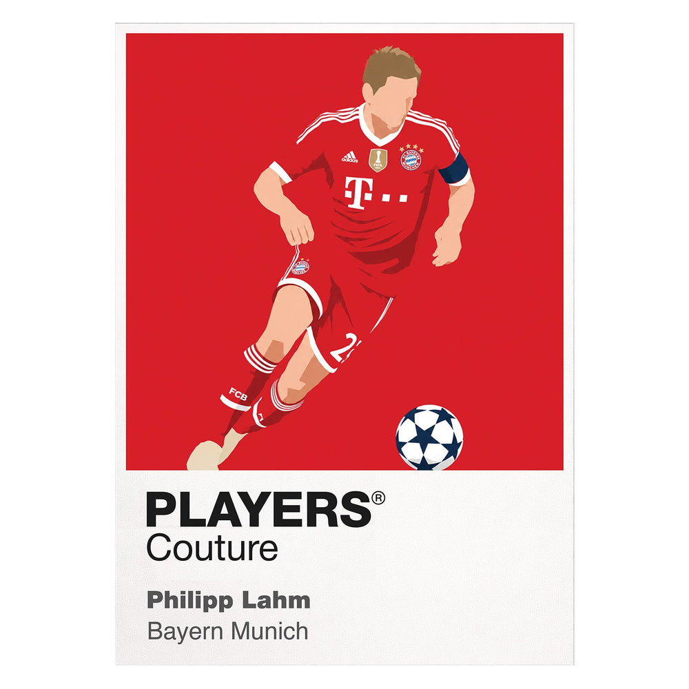 Philipp Lahm Bayern Munich white Icon Frame artwork detail