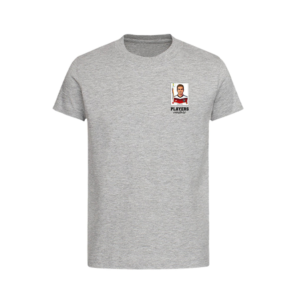 Philipp Lahm World Cup Sticker Kids T-Shirt – philipp lahm sticker kids grey tshirt Players Couture design