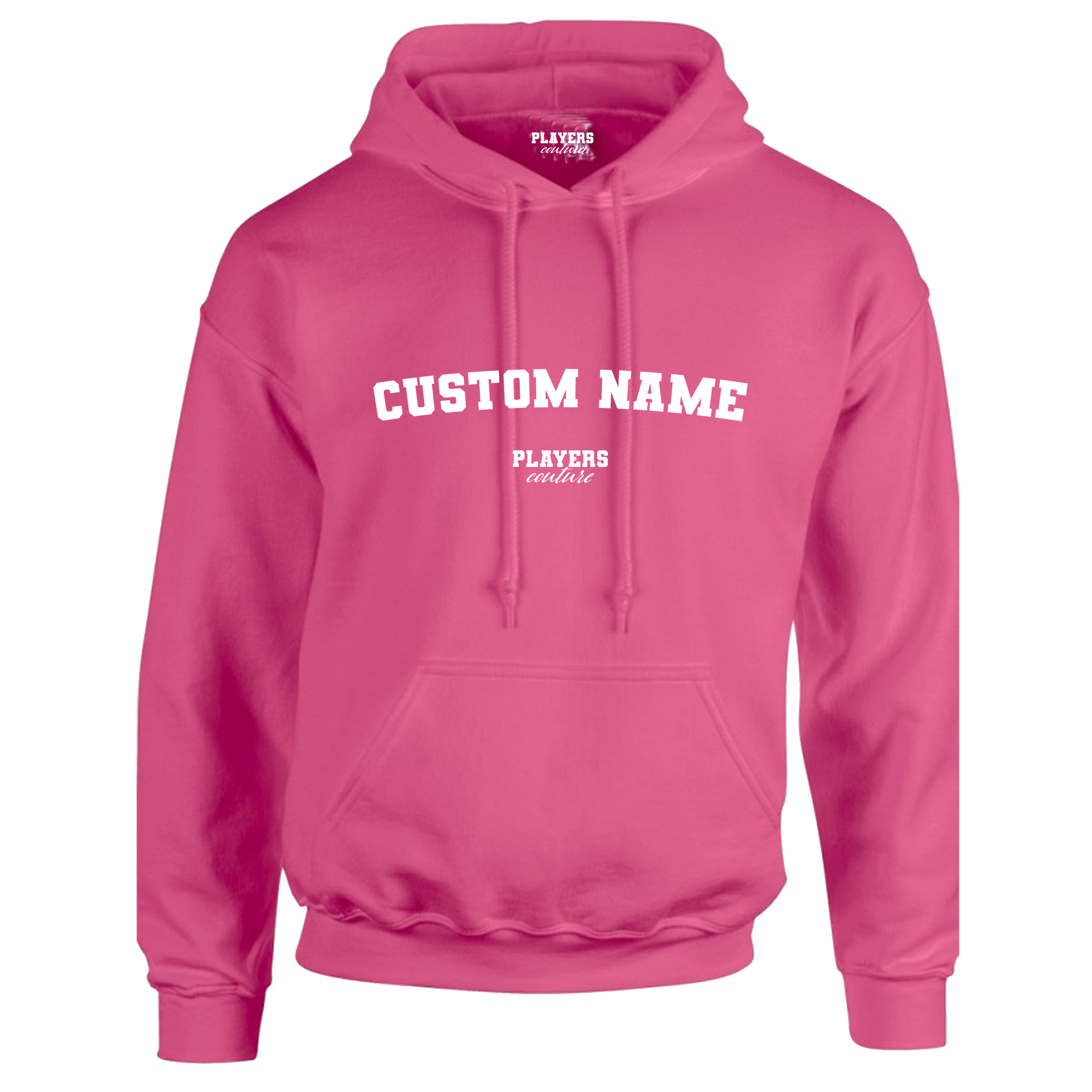 Pink Custom Great Value Players Couture Men's Basic Hoodie Bright Pink
