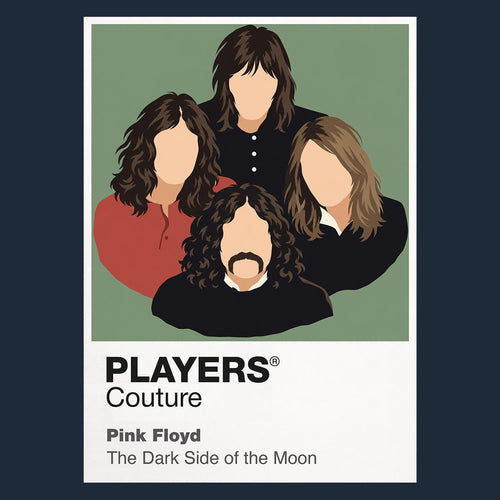 Pink Floyd Pink Floyd's classic band silhouette and atmospheric progressive-rock identity Icon Frame artwork in navy