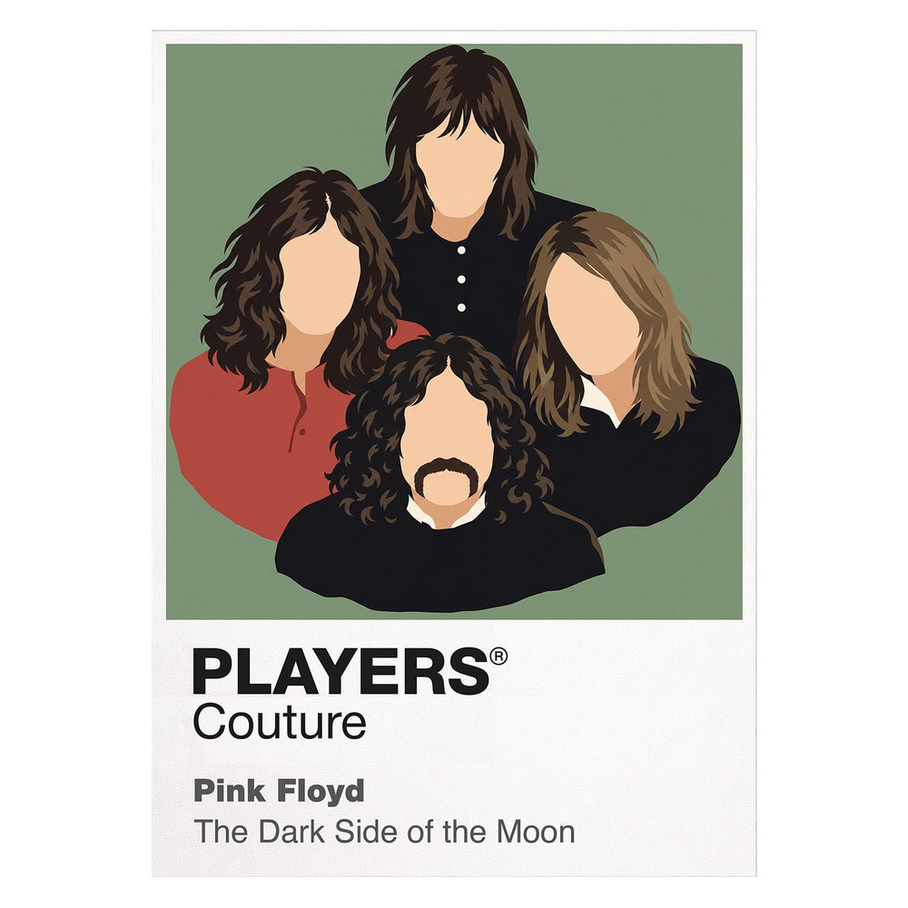 Pink Floyd Pink Floyd's classic band silhouette and atmospheric progressive-rock identity Icon Frame artwork on white