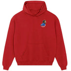 Andrea Pirlo hoodie – red men's hoodie featuring the Andrea Pirlo Players Couture logo