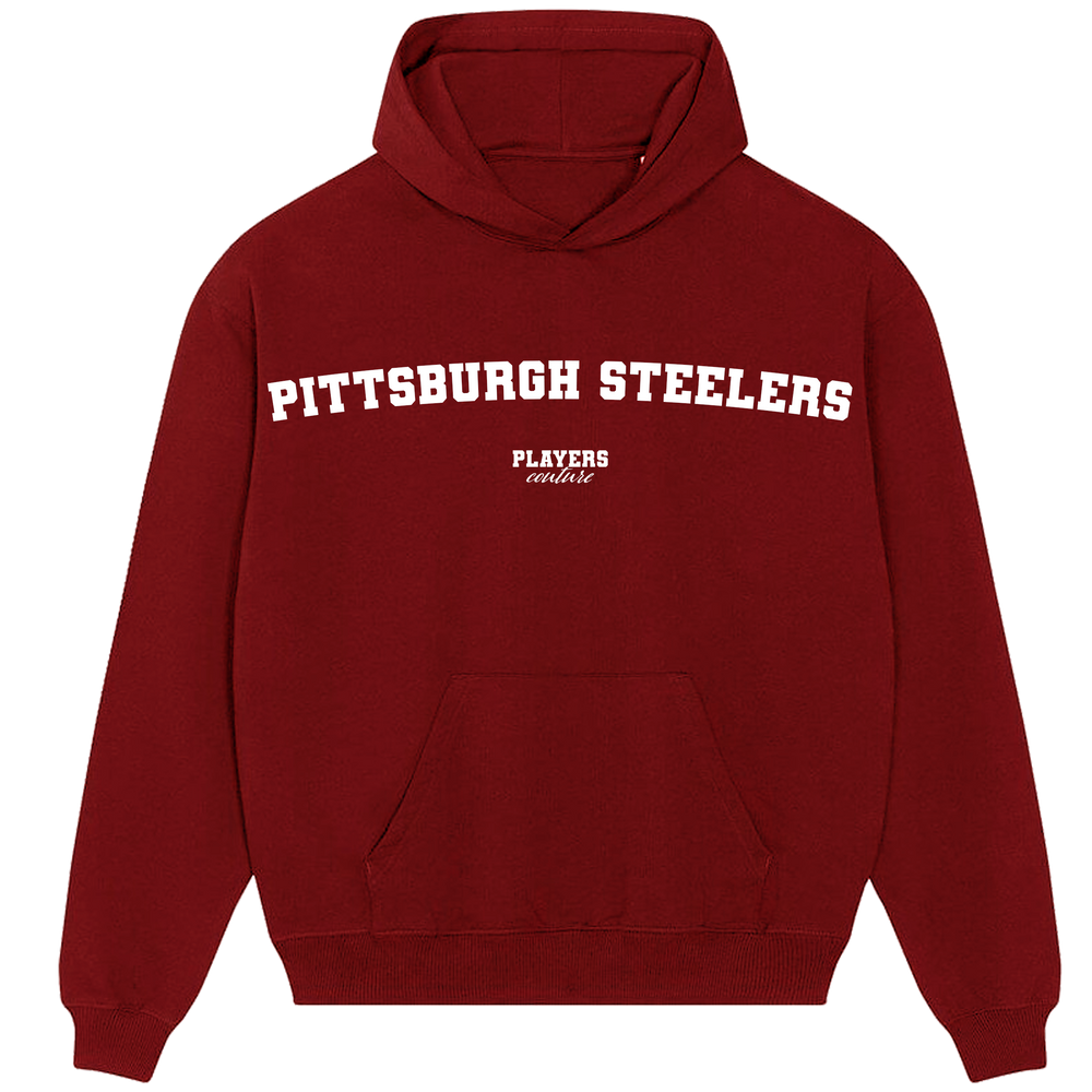 Pittsburgh Steelers Players Couture Men's Casual Hoodie Red