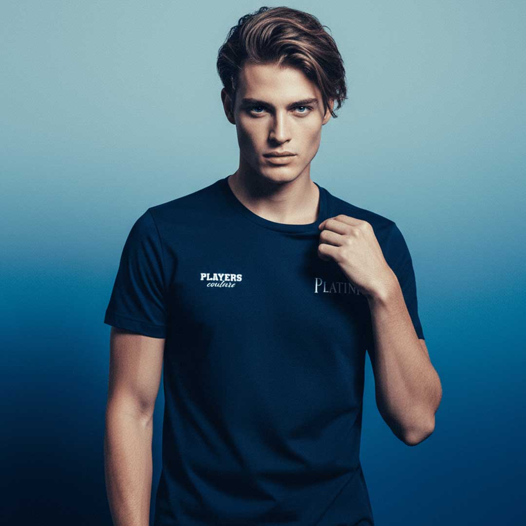 Michel Platini Logo Players Couture Mens T-Shirt