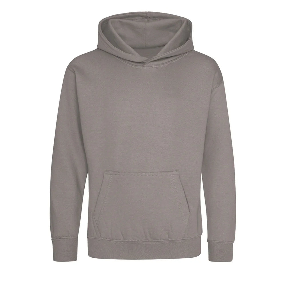 Custom Upload Your Own hoodie – grey kids' hoodie featuring the Custom Upload Your Own Players Couture logo