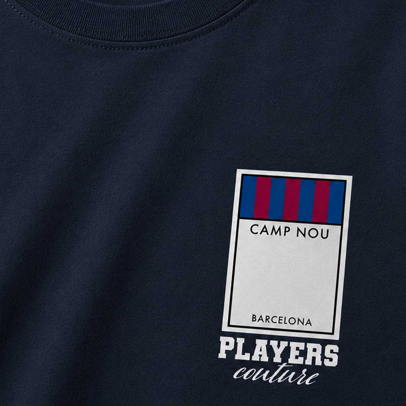 Men's T-Shirt with Barcelona Football Monopoly Card Design