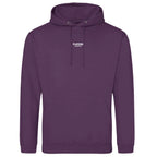 Essentials Collection hoodie – purple men's hoodie with white Essentials Collection letters and Players Couture logo on the