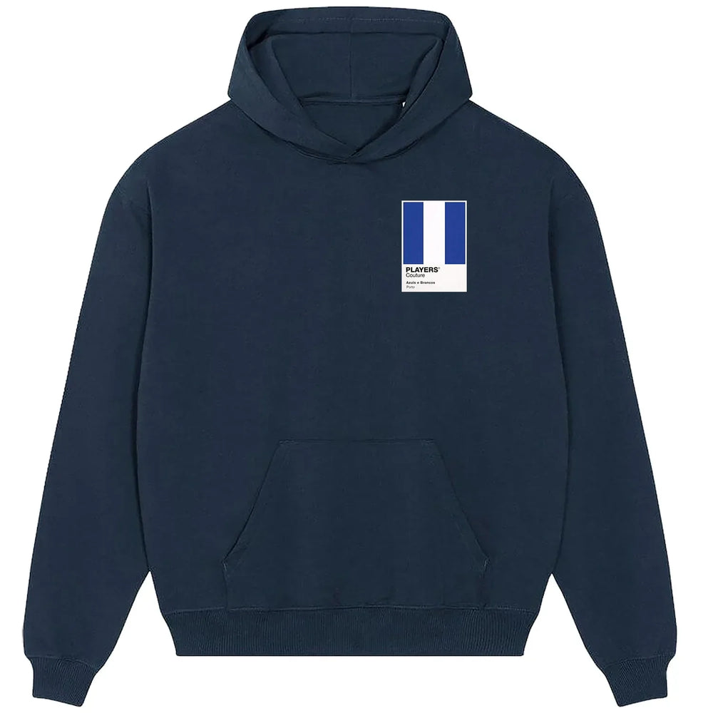 Porto hoodie – navy men's hoodie featuring the Porto Players Couture logo