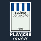 Porto hoodie – navy men's hoodie with white Porto letters and Players Couture logo on the chest