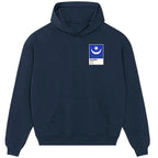 Portsmouth hoodie – navy men's hoodie featuring the Portsmouth Players Couture logo