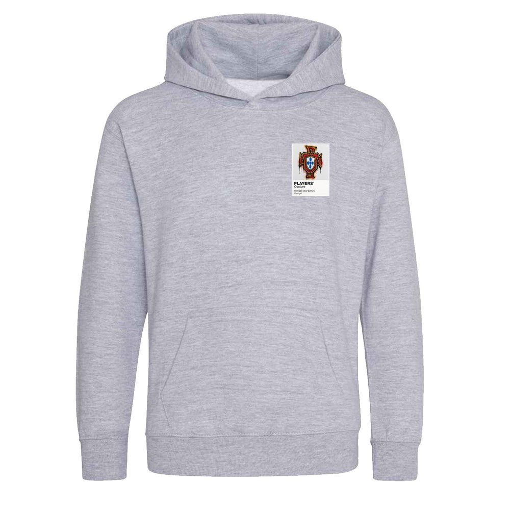 Portugal Graffiti Frame Kids Hoodie - portugal graffiti frame kids grey hoodie