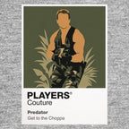 Dutch – Predator Dutch covered in mud and carrying improvised weapons for the final jungle confrontation Icon Frame artwork in grey
