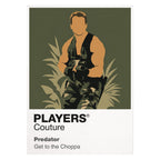 Dutch – Predator Dutch covered in mud and carrying improvised weapons for the final jungle confrontation Icon Frame artwork on white