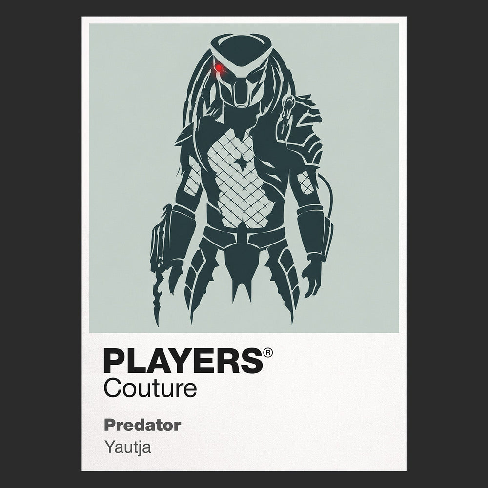 Predator Dutch and his jungle team under the thermal gaze of an unseen alien hunter Icon Frame artwork in black