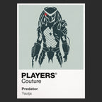 Predator Dutch and his jungle team under the thermal gaze of an unseen alien hunter Icon Frame artwork in black