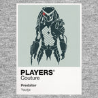 Predator Dutch and his jungle team under the thermal gaze of an unseen alien hunter Icon Frame artwork in grey