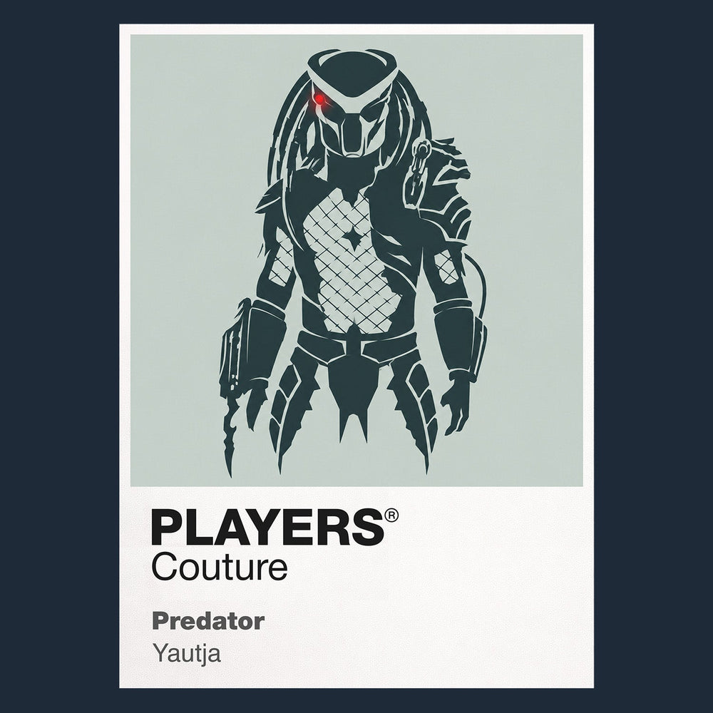 Predator Dutch and his jungle team under the thermal gaze of an unseen alien hunter Icon Frame artwork in navy