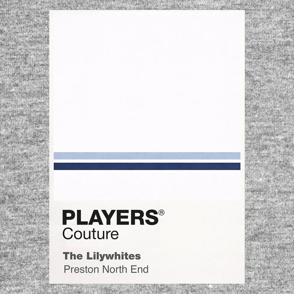 Preston North End Classic Football Shirt Colours Frame Men's T-Shirt – close-up detail shot of the Preston North End Players